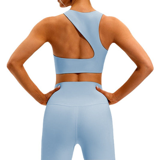 One-Shoulder Sculpt Fit Gym Set – High Support Sports Bra + High-Waist Leggings